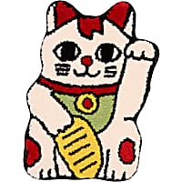 Petco White Fortune Cat Washable Rug