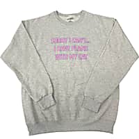 Zanden Plans With My Cat Adult Unisex Sweatshirt