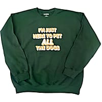 Zanden Just Here to Pet Dogs Adult Unisex Sweatshirt