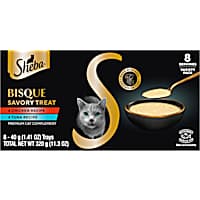 Sheba Selections Bisques Toppers Chicken and Tuna Recipes Lickable Cat Treats & Cat Food