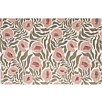 So Phresh Floral Print Anti-Tracking Foam Cat Litter Trapper Mat