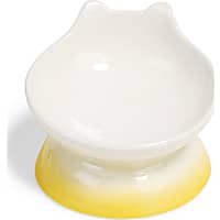 EveryYay Cat Head Ceramic Pedestal Cat Bowl