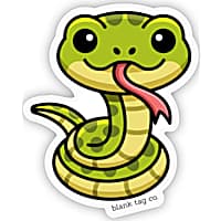 Blank Tag Stickers Snake Vinyl Sticker