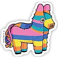 Blank Tag Stickers Burro Pinata Vinyl Sticker