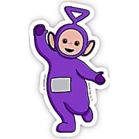 Blank Tag Stickers Teletubbies Tinky Winky Vinyl Sticker