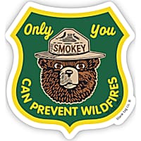 Blank Tag Stickers Prevent Wildfires Vinyl Sticker