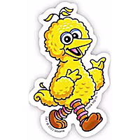 Blank Tag Stickers Big Bird Vinyl Sticker