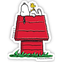 Blank Tag Stickers Snoopy & Woodstock Vinyl Sticker
