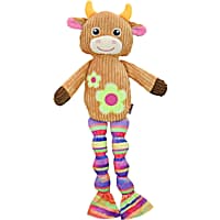 Multipet International Corduroy Rainbow Cow Dog Toy