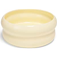 EveryYay White Ceramic Bubble Dog Bowl