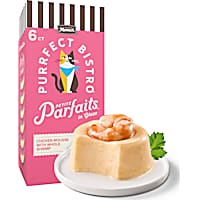 Merrick Purrfect Bistro Petite Parfaits Chicken Mousse with Whole Shrimp in Glaze Gravy Wet Cat Treats