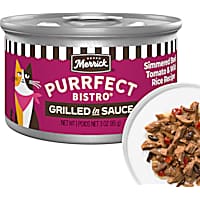 Merrick Purrfect Bistro Simmered Beef, Tomato and Wild Rice Recipe in Gravy, High Protein Natural Wet Cat Food