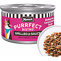 Merrick Purrfect Bistro Braised Pork, Carrot and Barley Recipe Grilled Gravy High Protein Wet Cat Food