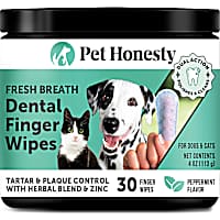 Pet Honesty Fresh Breath Dental Wipes for Dogs and Cats