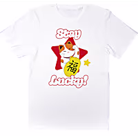 Zanden Stay Lucky Cat Adult Unisex T-Shirt