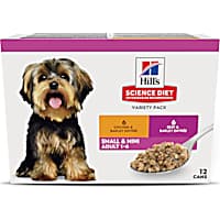 Hill's Science Diet Adult Small & Mini Chicken & Beef Entree Wet Dog Food Variety Pack