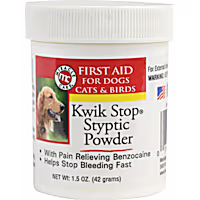 Miracle Care Kwik Stop Styptic Powder for Dogs, Cats and Birds