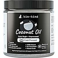 kin+kind Organic Cold-Pressed Coconut Oil for Dogs & Cats