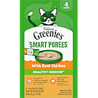 Greenies Smart Purees Feline Healthy Indoor Lickable with Chicken Cat Treats