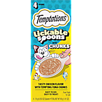 Temptations Lickable Spoons Chicken Flavor with Tuna Chunks Cat Treats