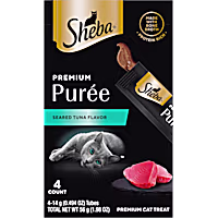 Sheba Premium Puree Lickable Seared Tuna Flavor Cat Treats