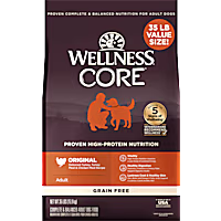 Wellness CORE Natural Grain Free Original Turkey & Chicken Dry Dog Food
