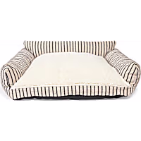 Petco Tan Striped Sofa Style Dog Bed