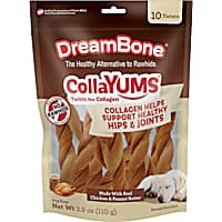 DreamBone CollaYUMS Twists Plus Collagen Chews for Dogs