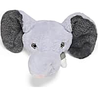 Petco Elephant Head Plush with Nylon Horns Dog Toy