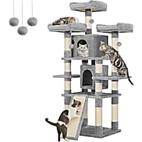 SONGMICS HOME 67-Inch Large Cat Tower, Multi-Level Cat Tree for Indoor Cats with Cozy Perches and Sturdy Structure