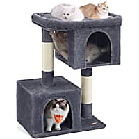 SONGMICS HOME 39.8-Inch XL Cat Tower - Tree Condo with Spacious Perch, 2 Caves & Scratching Post