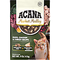 ACANA Market Medley Duck, Chicken & Turkey Recipe Complete with Freeze-Dried Morsels Cat Food