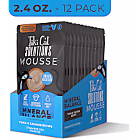 Tiki Cat Solutions Mineral Balance Mousse, Supports Urinary Health, Tuna & Salmon Recipe Cat Food