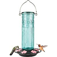 Nature's Way Antique Glass Gravity Hummingbird Feeder