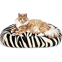 Petco Zebra Print Bolster Mat Cat Bed