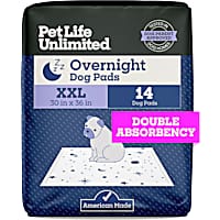 Pet Life Unlimited Overnight Dog Pads, 30" X 36", XX-Large, Count of 14