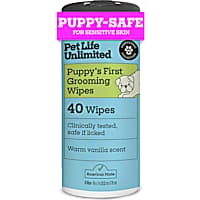 Pet Life Unlimited Puppy's First Grooming Wipes, Count of 40