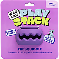 WAGLAB The Squiggle Purple Dog Toy