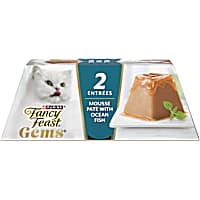 Purina Fancy Feast With Ocean Fish Gems Pate Mousse with Gravy Wet Cat Food