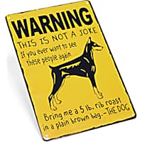 Petco Warning from Dog Novelty Metal Decorative Wall Sign