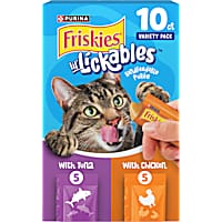 Purina Friskies lil' Lickables with Chicken or Tuna Variety Pack Lickable Cat Treats Variety Pack
