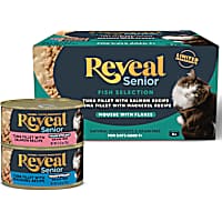 Reveal Fish Selection in Mousse with Flakes Natural Wet Cat Food