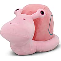Multipet International Lamb Chop Jumbo Pink Plush Snail Dog Toy