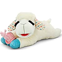 Multipet International Lamb Chop Jumbo Holding a Snail Dog Toy
