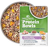 Wellness Protein Bowls, Adult Fresh Alternative Wholesome Grains Chicken, Quinoa & Pumpkin Recipe Dog Food
