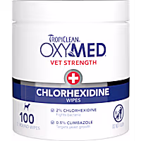 TropiClean OxyMed Chlorhexidine Wipes for Dogs