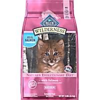 Blue Buffalo Wilderness High-Protein & Grain-Free Natural Ingredients with DHA, Salmon Recipe Dry Food for Kittens