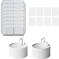 PawsPik Ceramic Water Fountain Replacement Filters for Dog & Cat