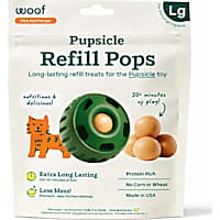 Woof Pupsicle Lickable Beef and Peanut Butter Pop Refills Large Dog Treat