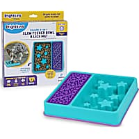 Brightkins Square 2-IN-1 Slow Feeder Bowl & Lick Mat